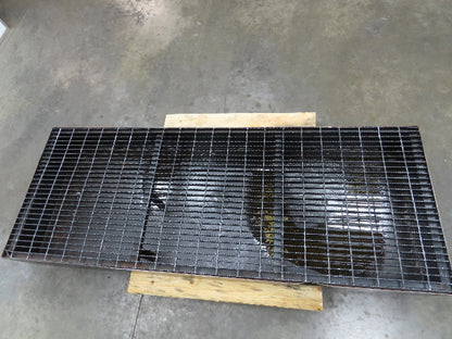 CNC Oil Coolant Tank 120gal Steel Oil Spill Catch Tank Walkway Grates 32x86x10"