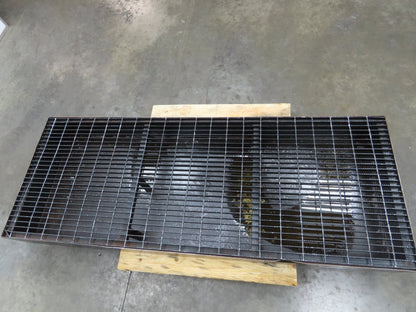 CNC Oil Coolant Tank 120gal Steel Oil Spill Catch Tank Walkway Grates 32x86x10"