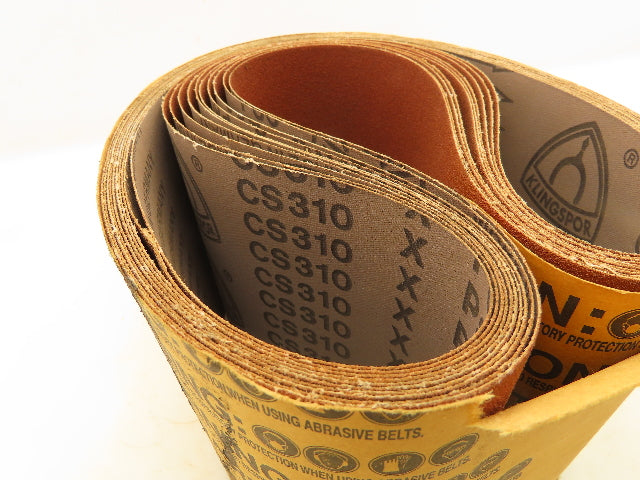 Klingspor 310080X06004804 Abrasive Belt 80 Grit Aluminum Oxide 6"x48" Lot Of 10