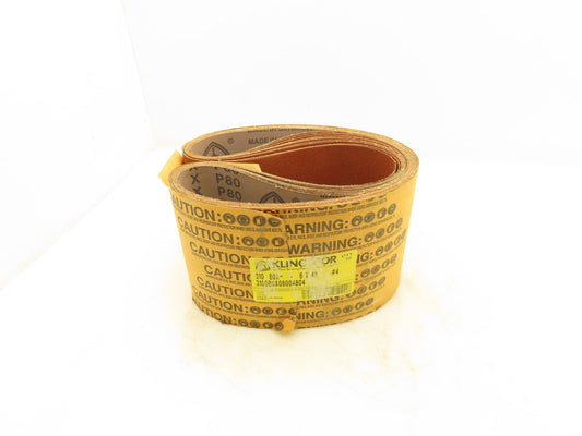 Klingspor 310080X06004804 Abrasive Belt 80 Grit Aluminum Oxide 6"x48" Lot Of 10