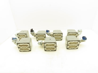 GW Connect GWD32 Heavy Duty Power Connector Male 32 Pin Hood Side Entry Lot Of 7