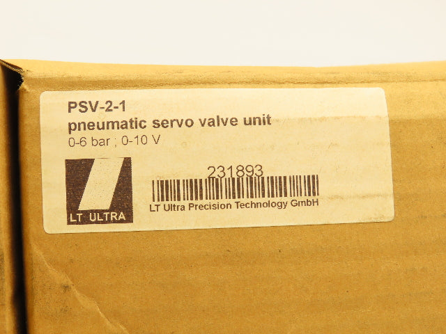LT Ultra PSV-2-1 Pneumatic Servo Valve Manifold Unit 10V