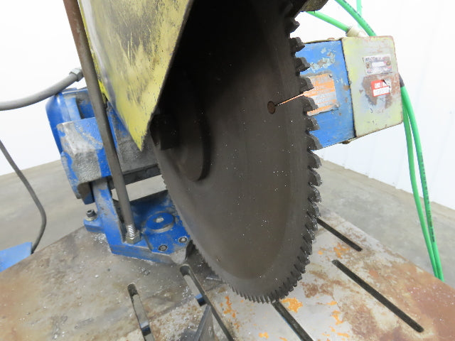 CTD F426 Straight Cut-Off Saw 16" Blade 2700 RPM 5 Hp 3Ph Air Foot Control 90°