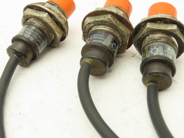 Autonics PRWT18-8DC Inductive Proximity Sensor 8mm Lot of 3