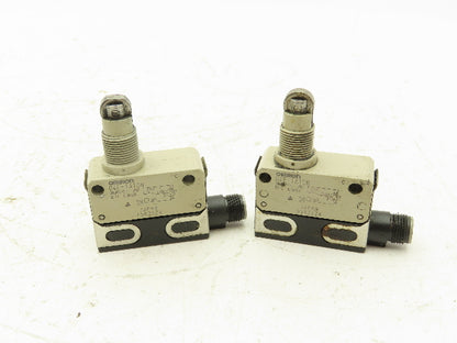 Omron D4E-1A10N Slim Compact Limit Switch Roller Plunger Lot of 2