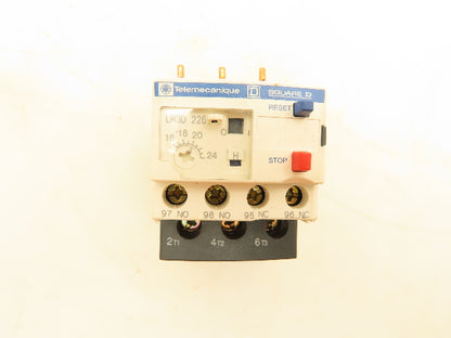 Schneider LR3D226 Thermal Overload Relay 600VAC 16-24A 3 Pole 1NO 1NC