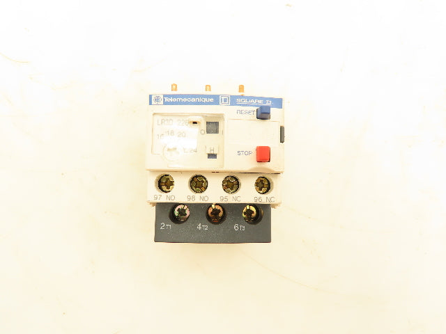 Schneider LR3D226 Thermal Overload Relay 600VAC 16-24A 3 Pole 1NO 1NC