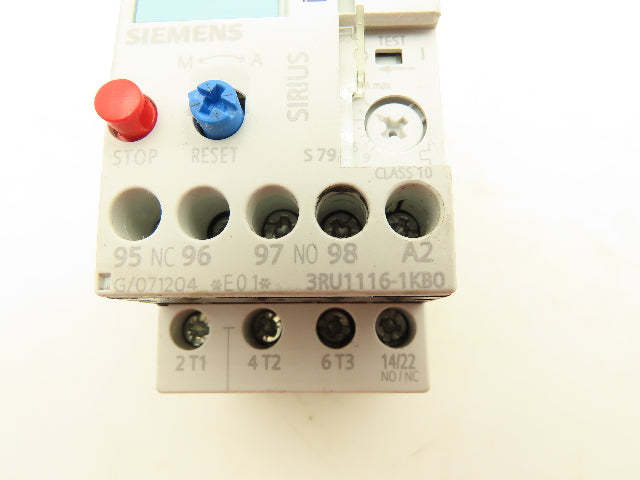Siemens 3RU1116-1KB0 Overload Relay Motor Protection 9-12A 690V 1NO 1NC