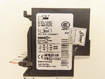 Siemens 3RU1116-1KB0 Overload Relay Motor Protection 9-12A 690V 1NO 1NC