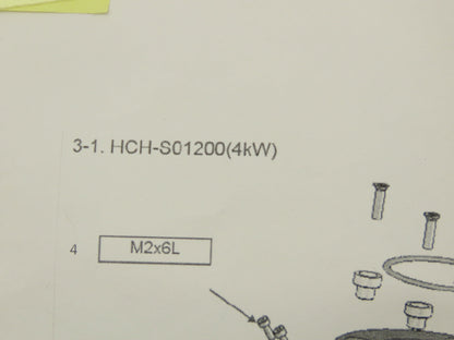 HK America HCH-S01200 4kW Co2 Laser Cutter S5 Head Body & Flange Repair Kit
