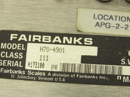 Fairbanks H70-4901 Stainless Digital Bench Scale 6Lb kg oz grams  -Needs Repair-