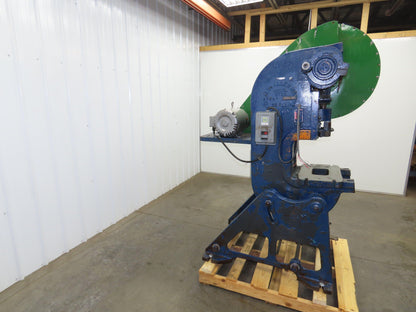 Alva Allen BT25 Mechanical OBI Punch Press 25 Ton 2-1/2" Stroke 8" Throat 3Ph
