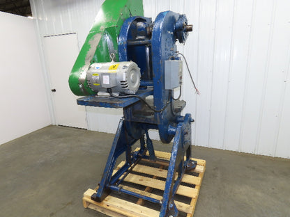 Alva Allen BT25 Mechanical OBI Punch Press 25 Ton 2-1/2" Stroke 8" Throat 3Ph