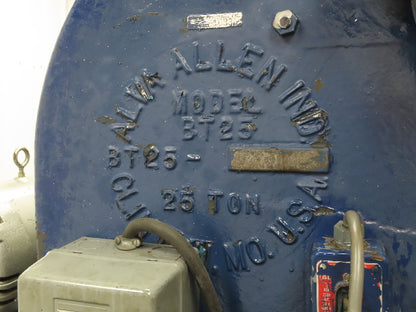 Alva Allen BT25 Mechanical OBI Punch Press 25 Ton 2-1/2" Stroke 8" Throat 3Ph