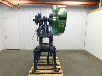 Alva Allen BT25 Mechanical OBI Punch Press 25 Ton 2-1/2" Stroke 8" Throat 3Ph