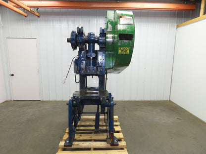Alva Allen BT25 Mechanical OBI Punch Press 25 Ton 2-1/2" Stroke 8" Throat 3Ph