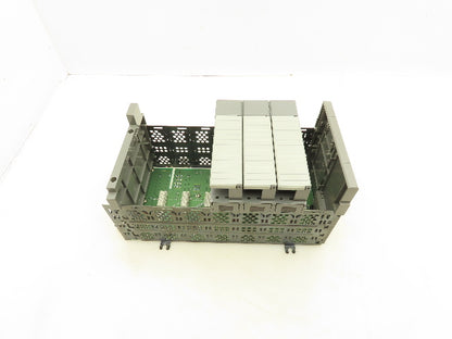 Allen Bradley SLC500 7 Slot Modular Chassis With 3 Card Slot Fillers Ser.B