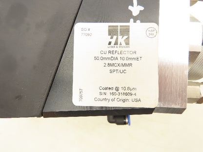HK Hankwang FL-3015 Laser CU Reflector Lens Mounting Bracket Housing 50x10mm