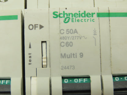 Schneider Electric 24473 Circuit Breaker 50A 3 Pole 480V Lot of 2