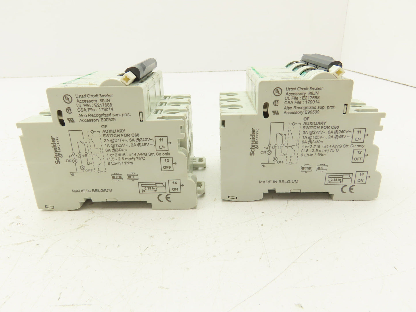 Schneider Electric 24473 Circuit Breaker 50A 3 Pole 480V Lot of 2