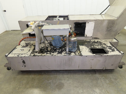 Syst Scraper Belt Chip Conveyor Coolant Recovery 3-Pump Filtration Tank