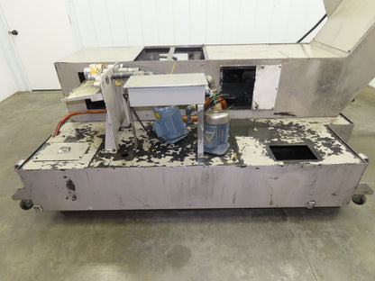 Syst Scraper Belt Chip Conveyor Coolant Recovery 3-Pump Filtration Tank