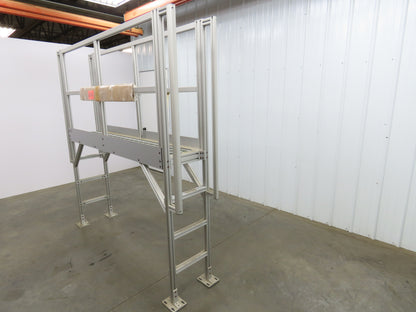 Parco Crossover Bridge Ladder Conveyor Walkover 40" Tall 47" Wide Aluminum