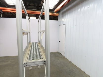 Parco Crossover Bridge Ladder Conveyor Walkover 40" Tall 47" Wide Aluminum