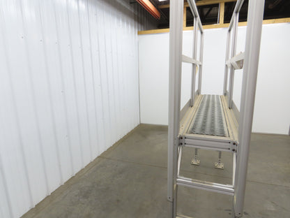 Parco Crossover Bridge Ladder Conveyor Walkover 40" Tall 47" Wide Aluminum