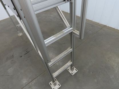 Parco Crossover Bridge Ladder Conveyor Walkover 40" Tall 47" Wide Aluminum