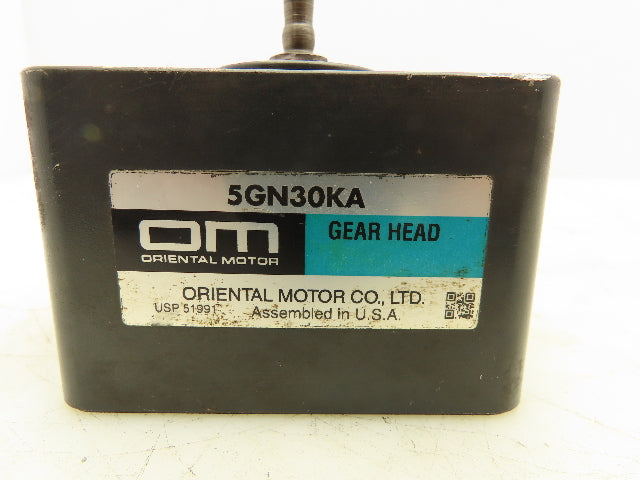 Oriental Motor 5GN30KA Parallel Shaft Gear Head 30:1