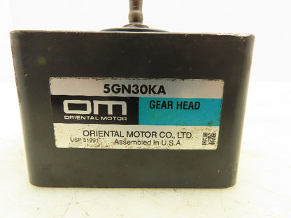 Oriental Motor 5GN30KA Parallel Shaft Gear Head 30:1