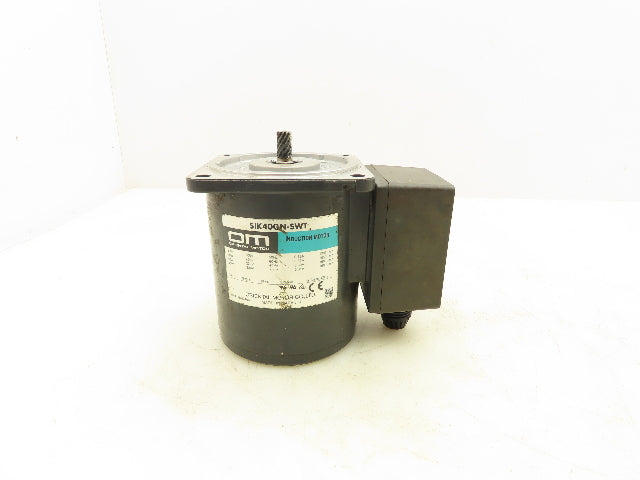 Oriental 5IK40GN-SWT Induction Motor 40W 1600 RPM 200/220/230V 3PH Pinion Shaft