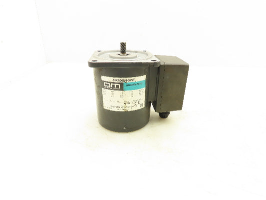 Oriental 5IK40GN-SWT Induction Motor 40W 1600 RPM 200/220/230V 3PH Pinion Shaft