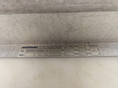 Contraves ADB/F415.60 Varidyn Compact DC Drive 60A 290/415/435V