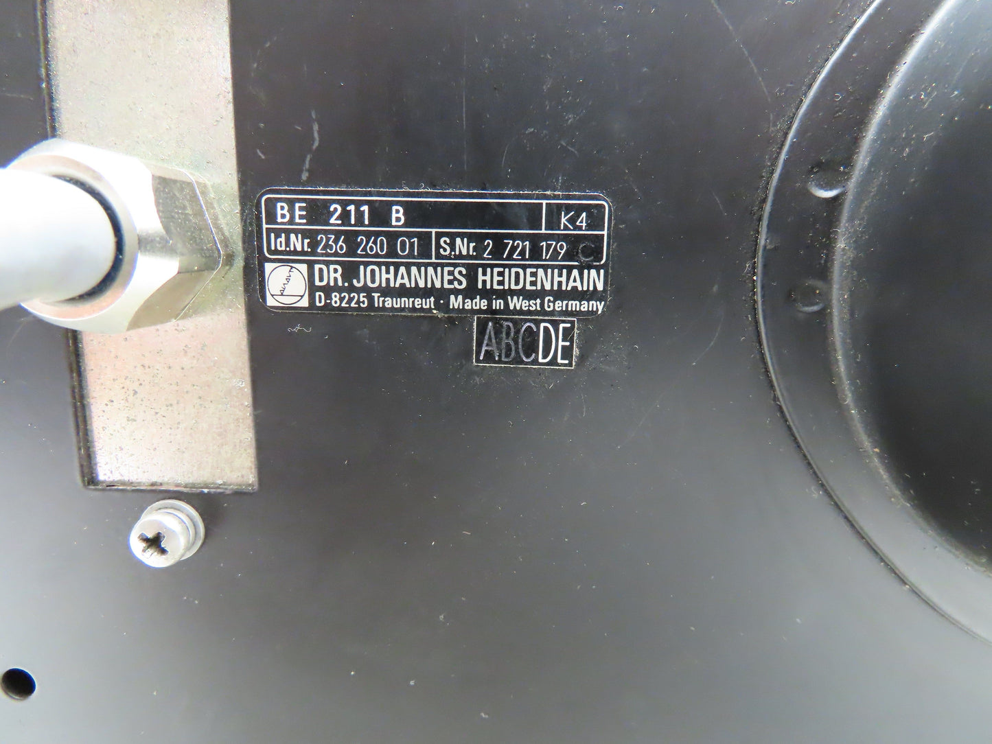 DR. Johannes Heidenhain BE 211 B PLC Display Monitor 11.5" Screen