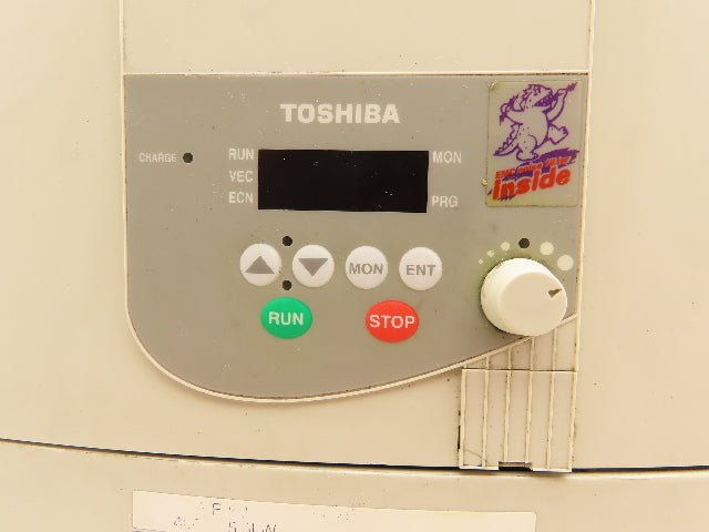 Toshiba VFS9-4055PL-WN(1) Transistor Inverter AC Drive 380/500V 14.3A 7.5HP 3PH