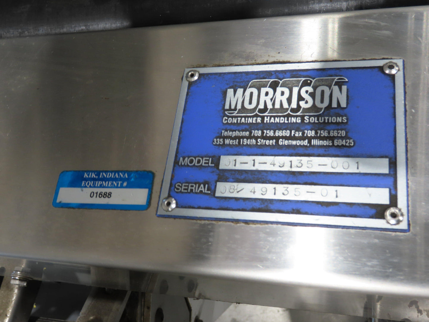 Morrison Bottle Filling Screw Feeder Puck/Capper 10-Head Rotary Unit