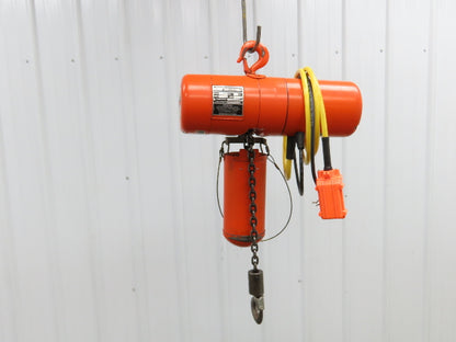 CM Lodestar A Electric Chain Hoist 1/8 Ton 250 LB 32 FPM 12' Lift 230/460 Volt