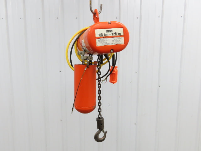CM Lodestar A Electric Chain Hoist 1/8 Ton 250 LB 32 FPM 12' Lift 230/460 Volt