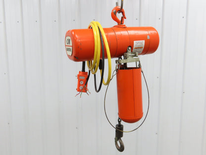 CM Lodestar A Electric Chain Hoist 1/8 Ton 250 LB 32 FPM 12' Lift 230/460 Volt