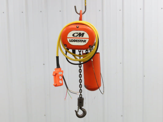 CM Lodestar A Electric Chain Hoist 1/8 Ton 250 LB 32 FPM 12' Lift 230/460 Volt