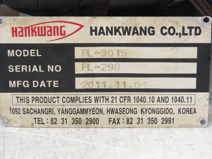 Hankwang FL-3015 Laser Cutter Head FL=7.5" Focus Lens Mounting Assembly