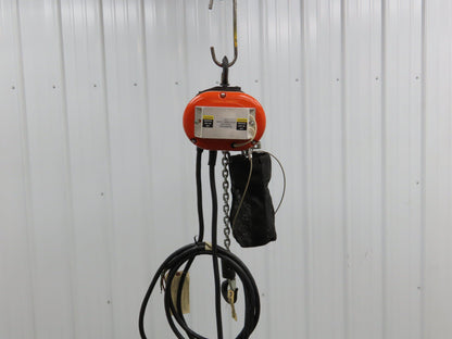 CM Lodestar A Electric Chain Hoist 1/8 Ton 32 FPM Variable Speed 15' Lift  New