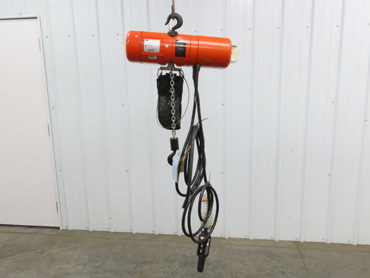 CM Lodestar A Electric Chain Hoist 1/8 Ton 32 FPM Variable Speed 15' Lift  New