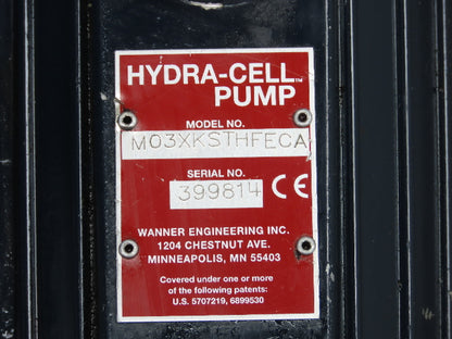 Hydra-Cell M03XKSTHFECA Coolant Filter Pump System Bag Filter 3.1GPM 2Hp