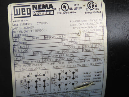 Hydra-Cell M03XKSTHFECA Coolant Filter Pump System Bag Filter 3.1GPM 2Hp