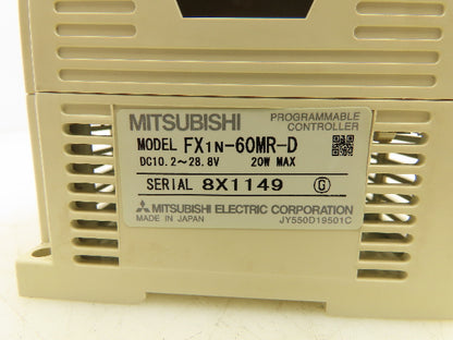 Mitsubishi Electric FX1N-60MR-D PLC Programmable Controller Module