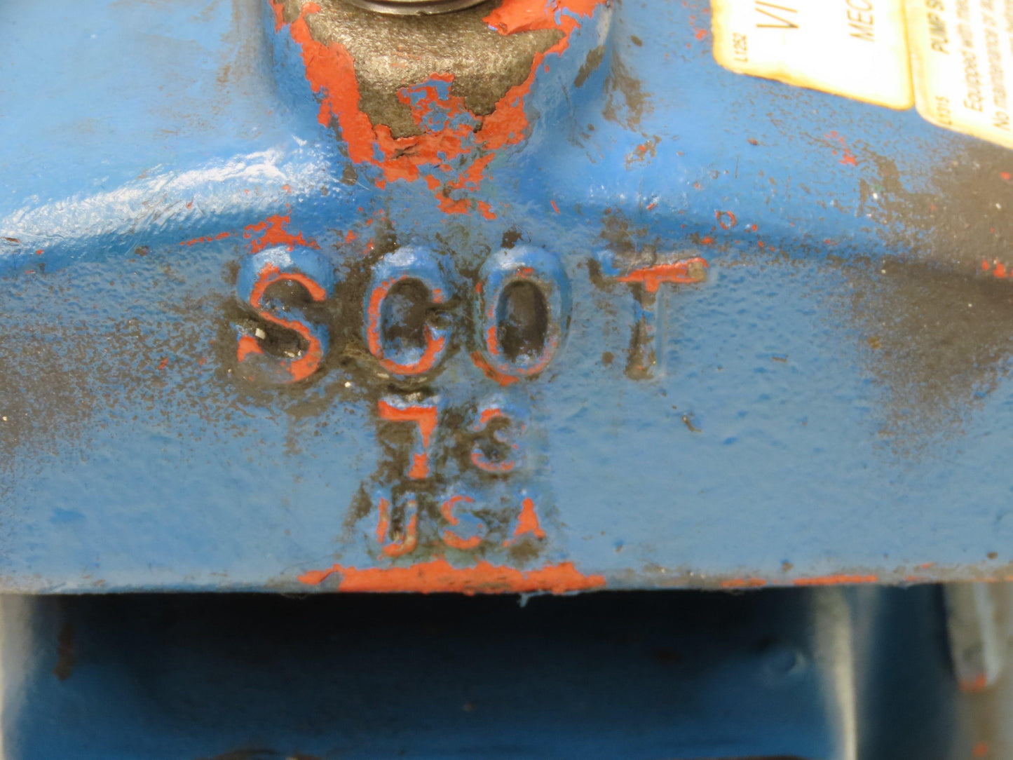 Scot 73 Cast Iron Centrifugal Suction Pump 1.5" NPT 3/4Hp 3450rpm 230/460V 3PH