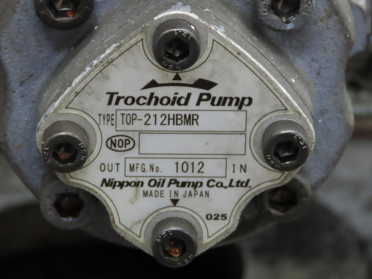 Trochoid TOP-212HBMR Nippon Oil Coolant Filter Pump System Bag Filter